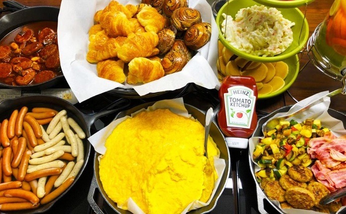 小樽グリーンホテルの朝食例