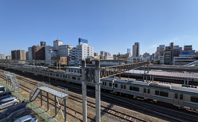 JRいわき駅周辺の街並み