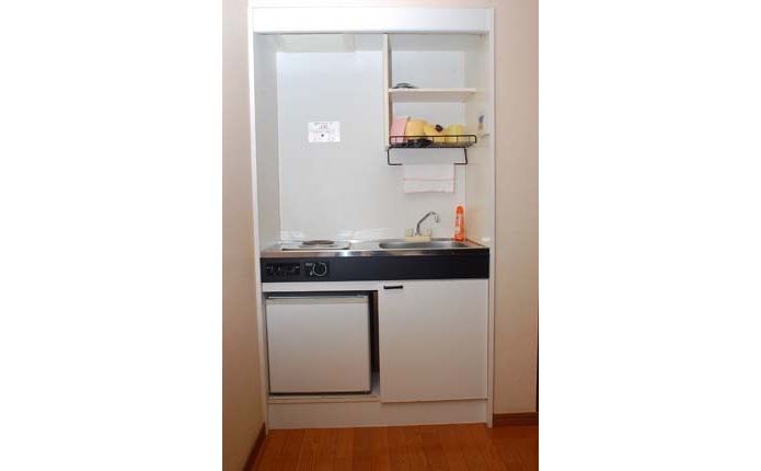 お部屋にはミニキッチンが