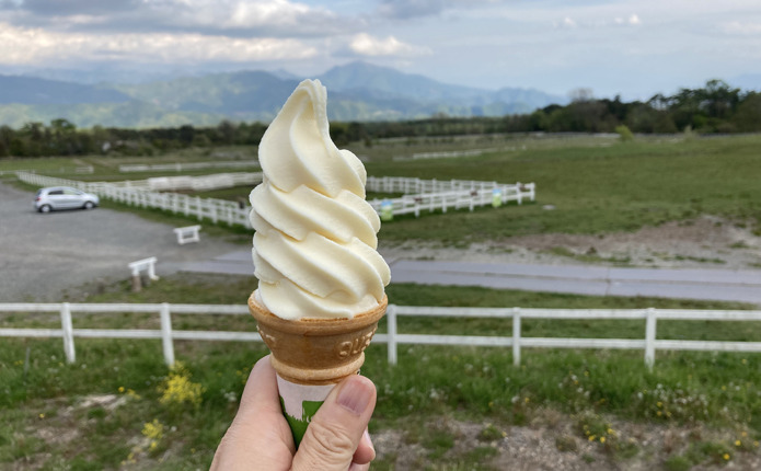 清泉寮のソフトクリームは合宿生に大人気