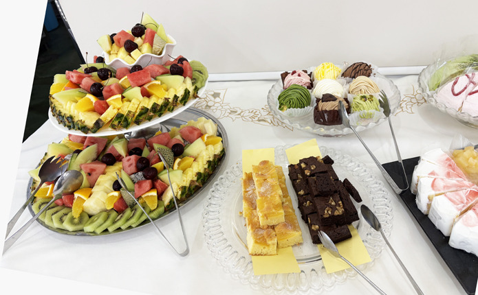 特典のケーキバイキング(フルーツたっぷり)
