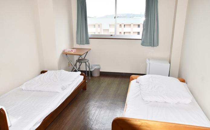 快適なツインルーム完備｜はいなん自動車学校サンビーチ寮