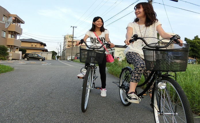 レンタサイクルで周辺散策