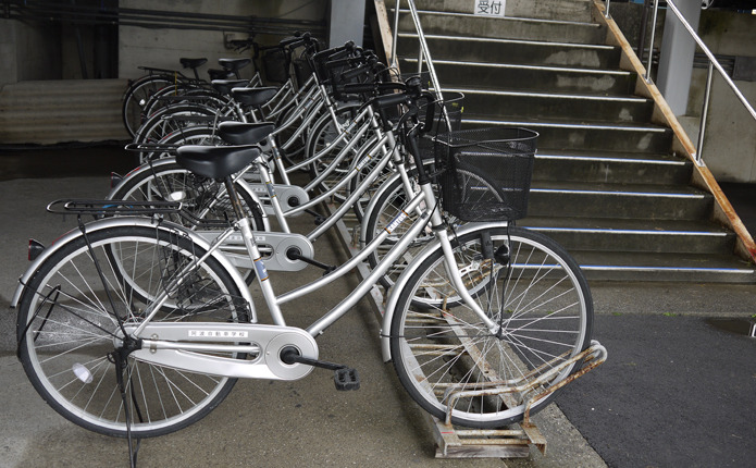 自転車の貸し出しもあります