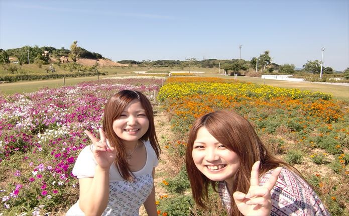 学校近くは海あり山あり