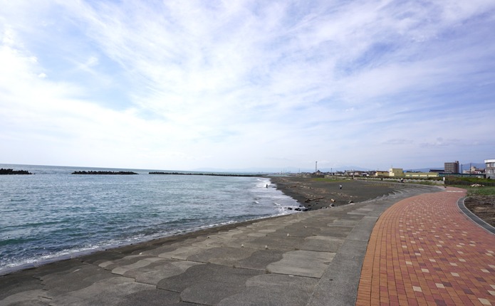 自動車学校近くの海岸！