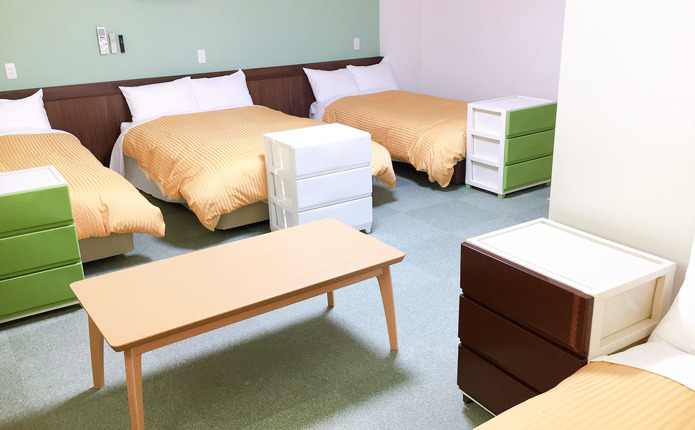 専用宿舎の4名部屋