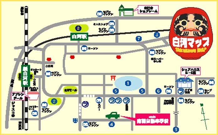 南湖自動車学校周辺MAP